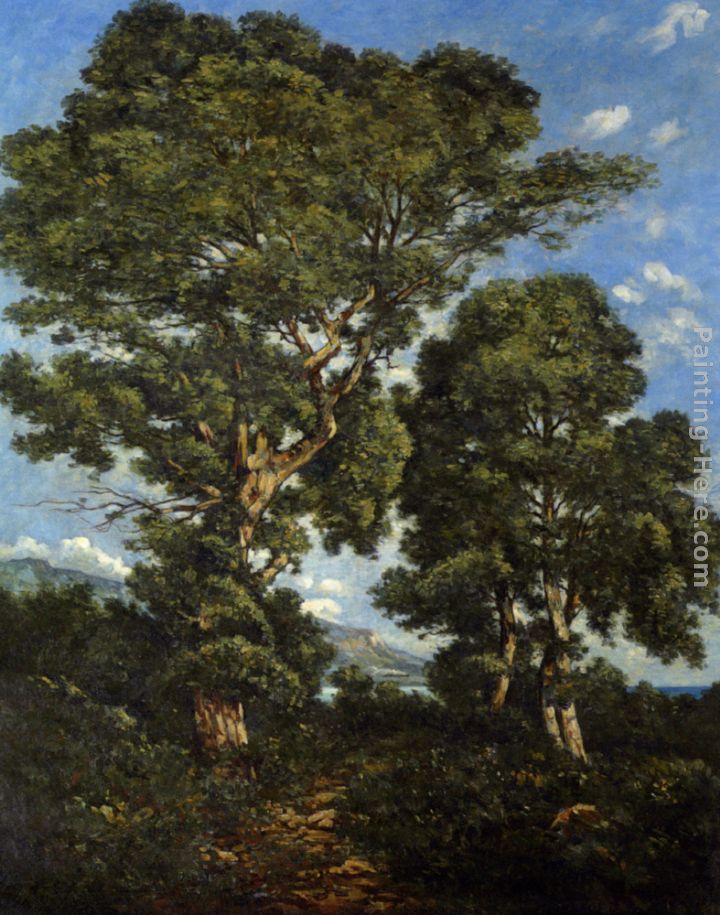 In The Forest painting - Henri-Joseph Harpignies In The Forest art painting